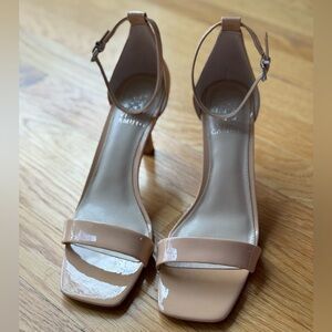 Vince Camuto Nude Patent Heels